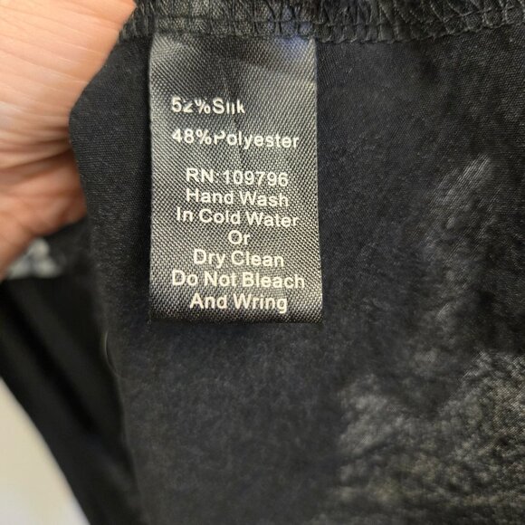 Pretty Angel S Sheer Black Tunic Top Gypsy Geometric Floral Whimsigoth Dark Fair - Picture 7 of 13